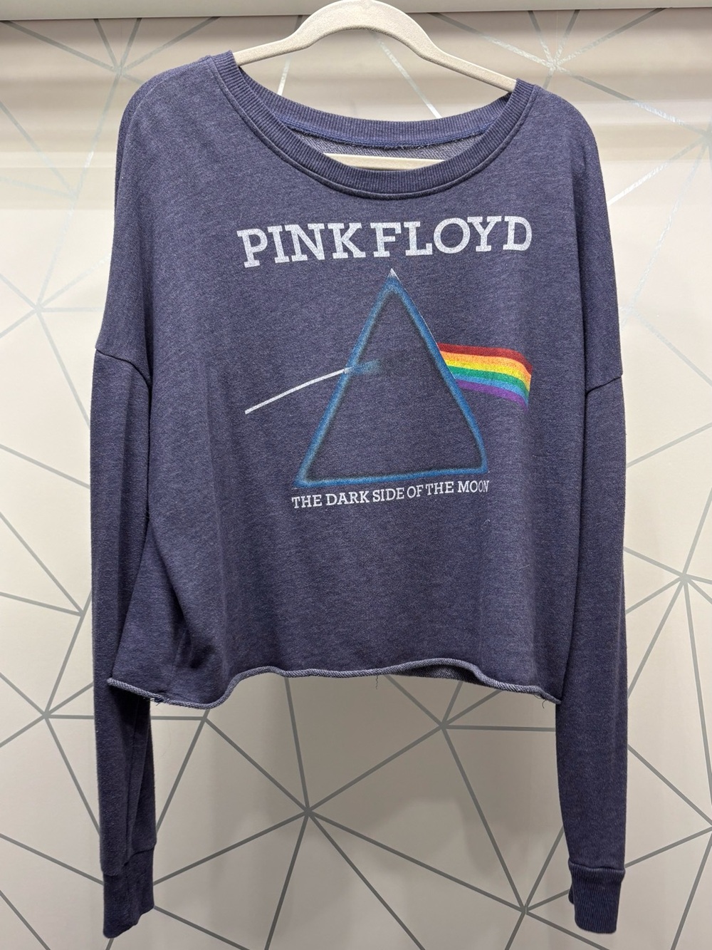 Pink Floyd 'The Dark Side of the Moon' Graphic Sweatshirt - Navy - XL